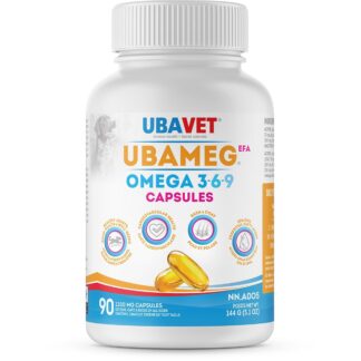 Ubameg EFA Omega-3-6-9 1200 mg Capsules for Dogs & Cats - 180 Capsules