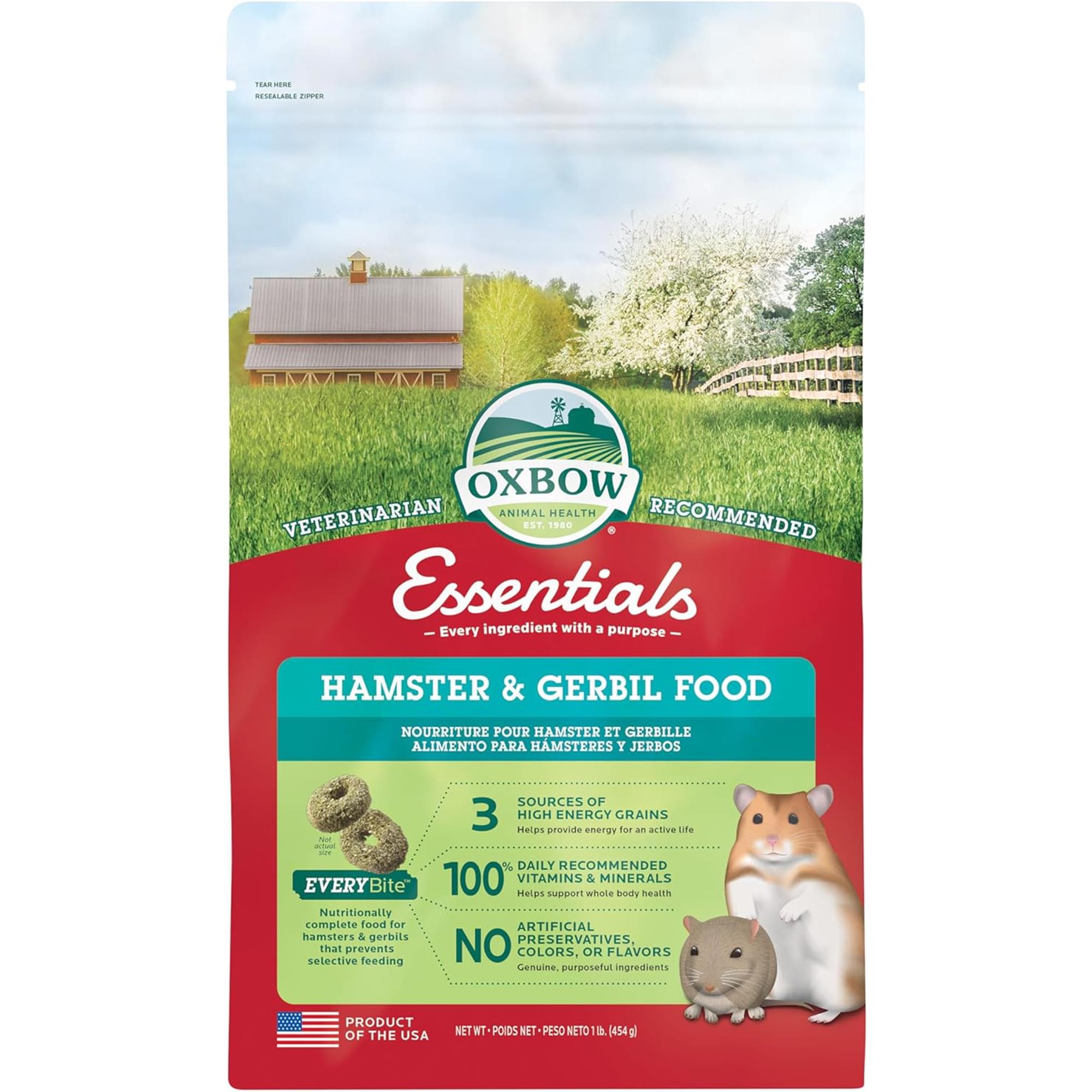 Oxbow Essentials Hamster and Gerbil Food - 454 g