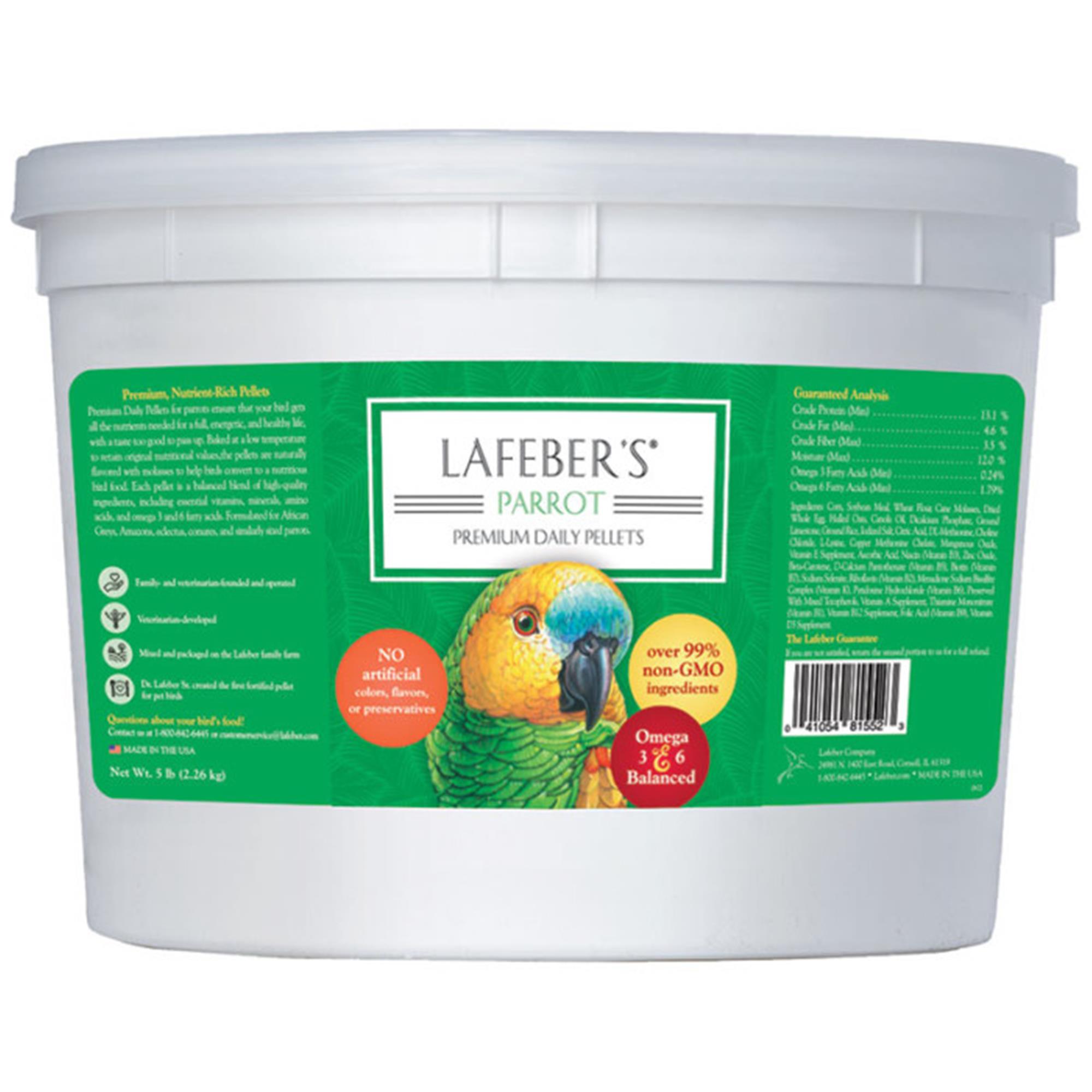 Lafeber's Premium Daily Diet Parrot Pellets - 2.26 kg