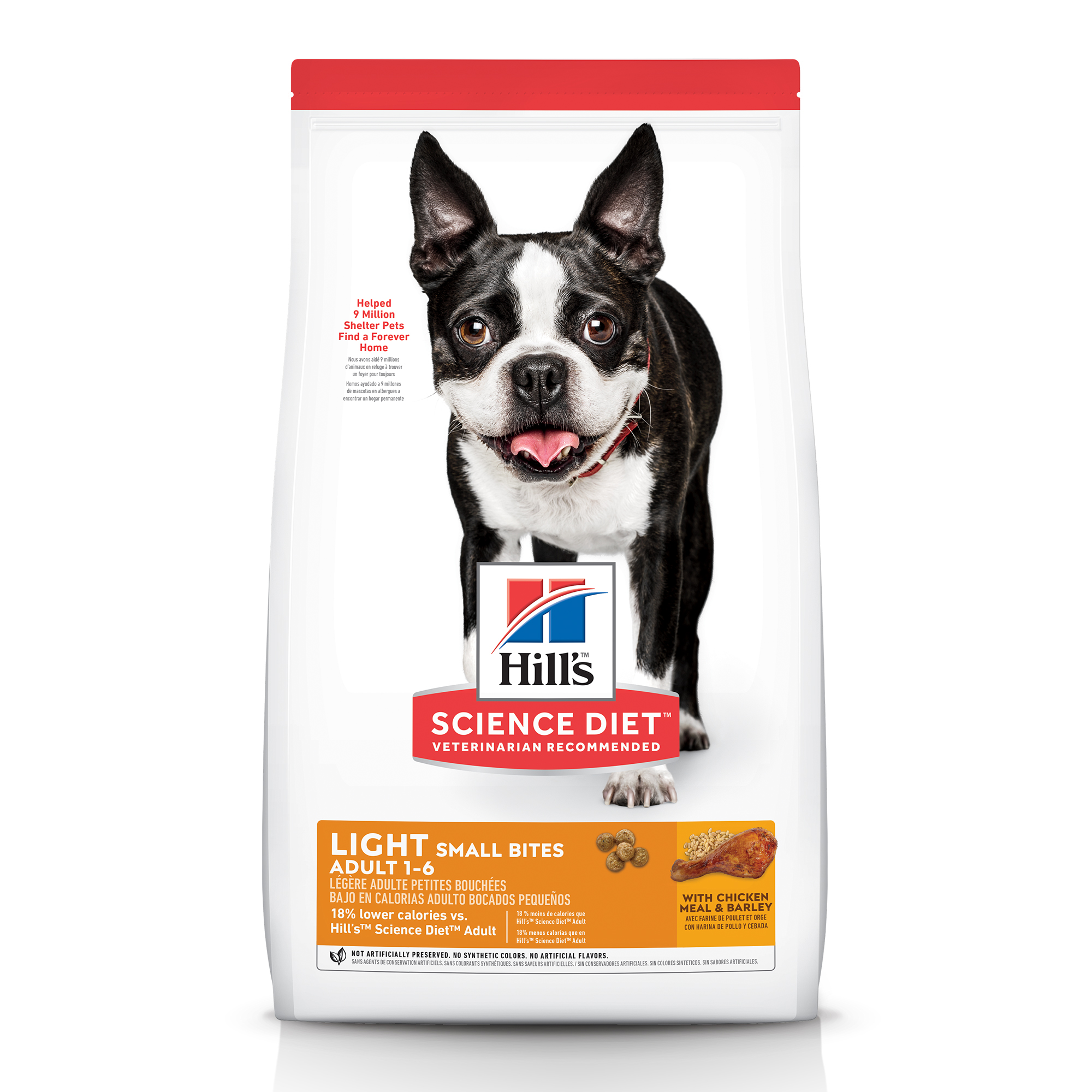 Hill's Science Diet Adult Light Small Bites Dry Dog Food, Chicken Meal & Barley (Dry) - 6.82 kg