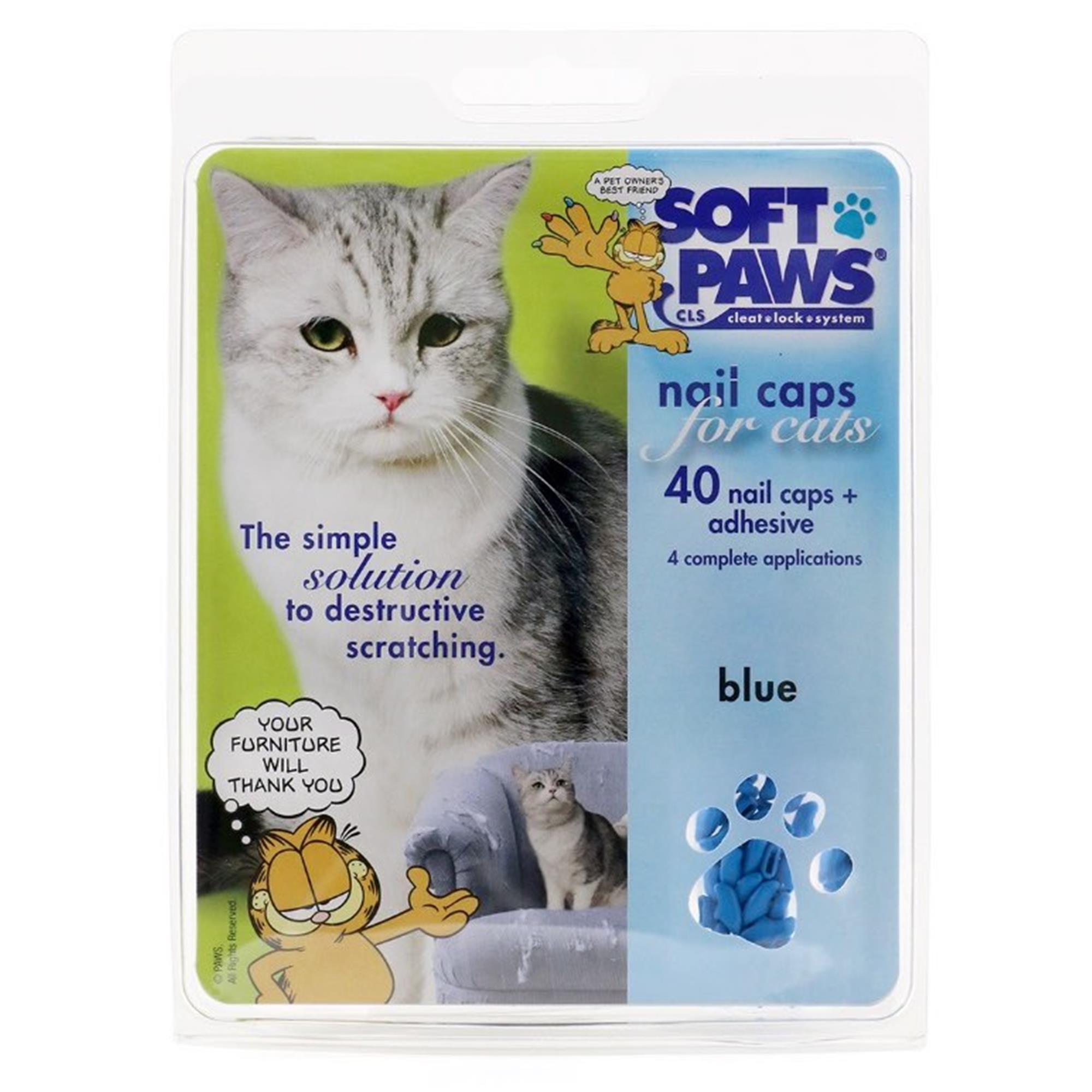 Soft Paws Nail Caps Kit for Cats - Blue - Medium