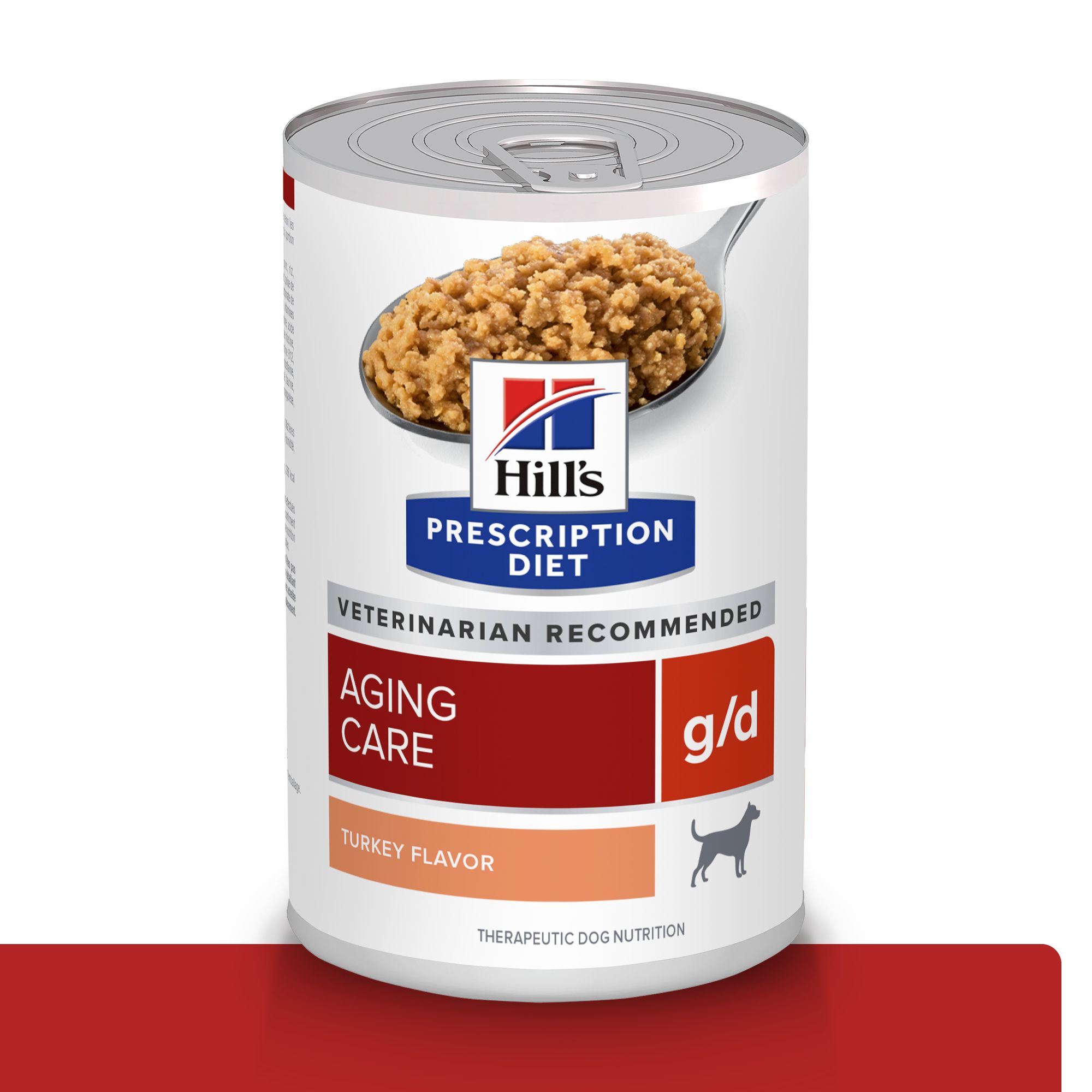 Hill's Prescription Diet g/d Aging Care Turkey Flavor Canned Dog Food (Wet), 369 g, 12-pack