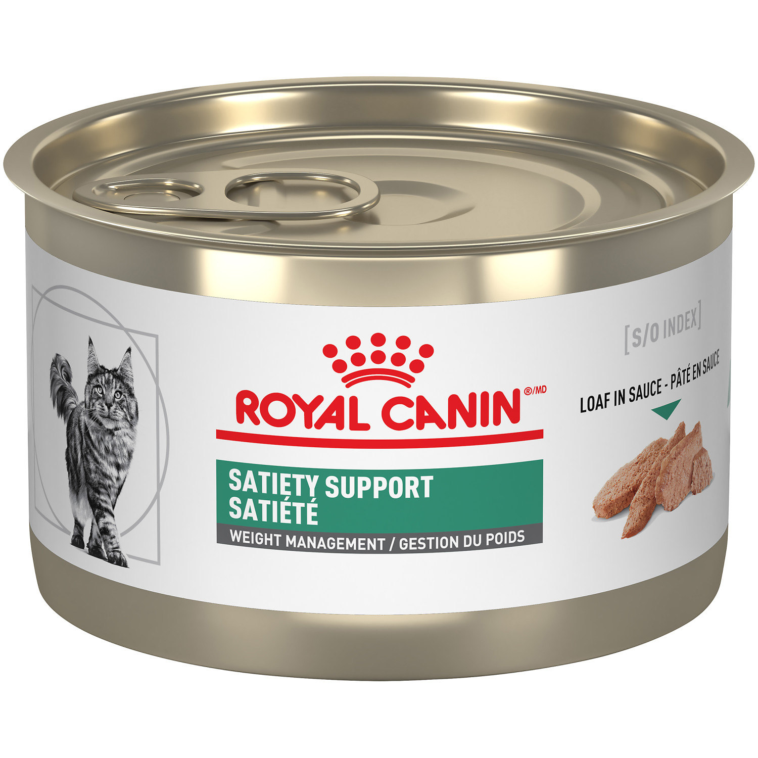 Royal Canin® VETERINARY DIET® Feline Satiety Support Weight Management Loaf in Sauce Canned Cat Food (Wet) - 24x 145 g