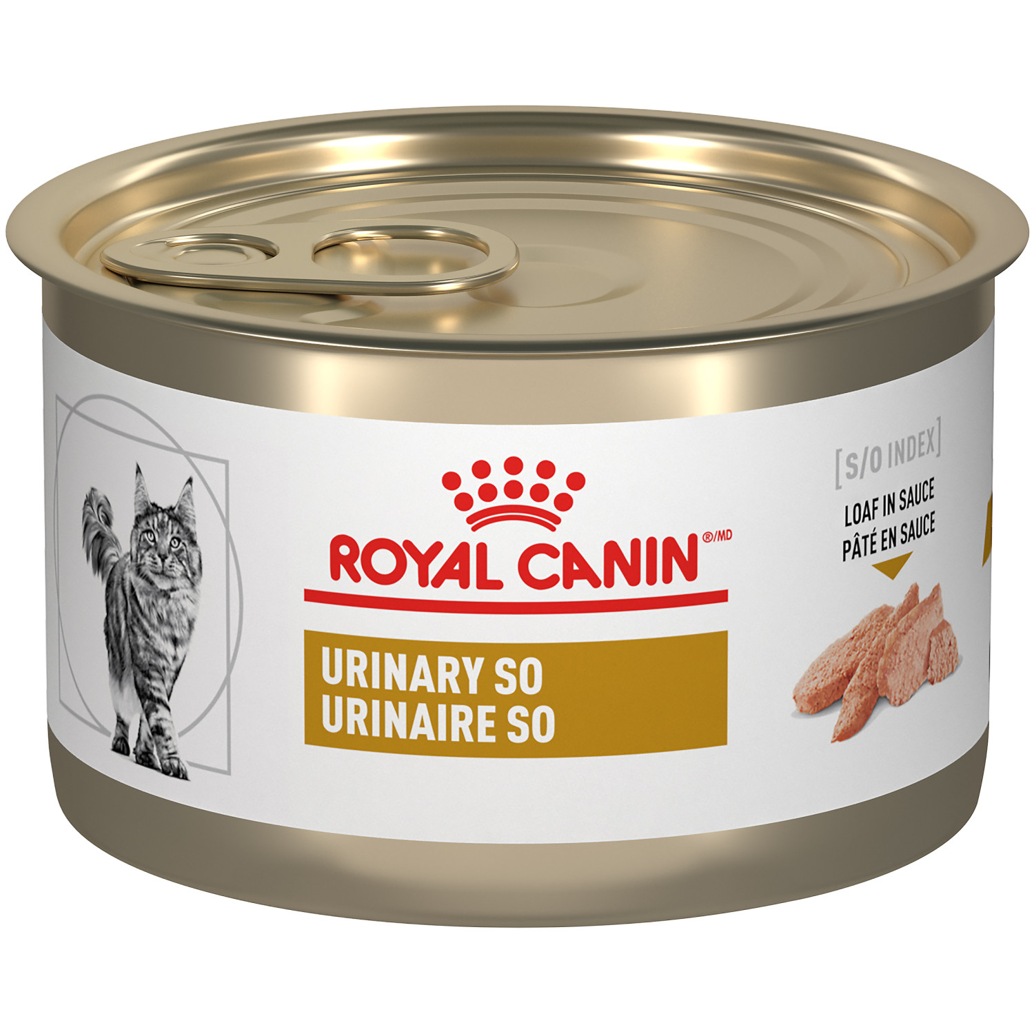 Royal Canin® VETERINARY DIET® Feline Urinary SO® Loaf in Sauce Canned Cat Food (Wet) - 24x 145 g