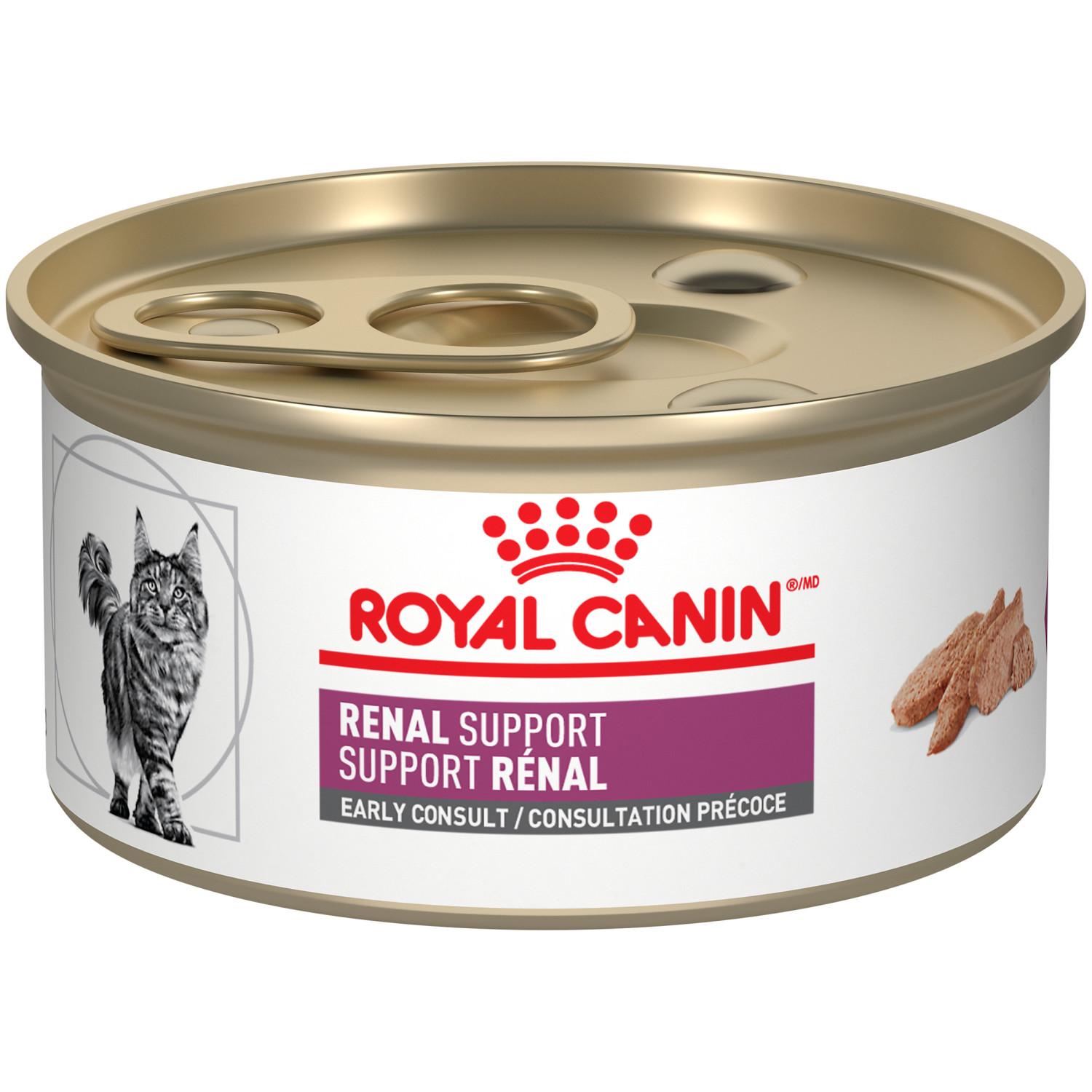 Royal Canin® VETERINARY DIET® Feline Renal Support Early Consult Loaf in Sauce Canned Cat Food (Wet) - 24 x 85 g