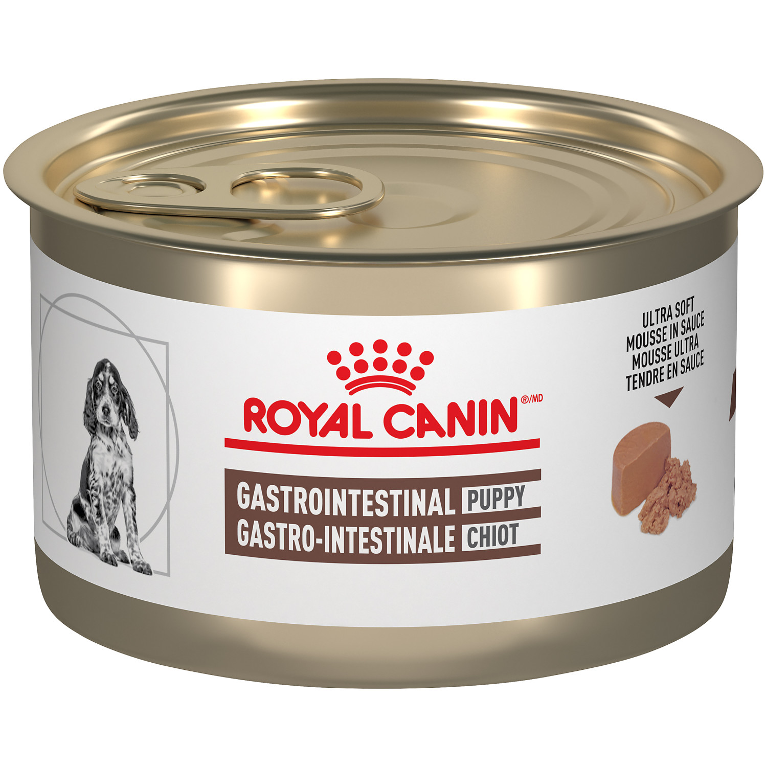 Royal Canin® VETERINARY DIET® Canine Gastrointestinal Puppy Ultra Soft Mousse in Sauce Canned Dog Food (Wet) - 24x145 g